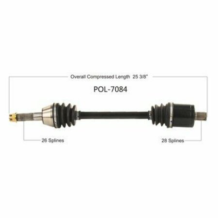 WIDE OPEN OE Replacement CV Axle for POL REAR L/R RANGER 500/570 19-20 POL-7084